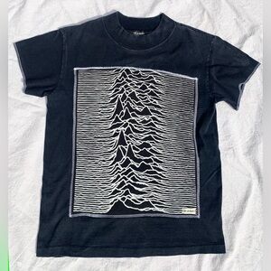 Upcycled Joy Division Mock Neck Tee